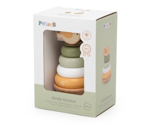 Viga Viga 44298 PolarB Drewniana wieża do układania - Ptaszek