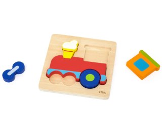 Viga Viga 44783 Drewniane puzzle - lokomotywa