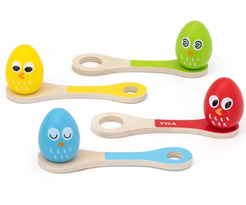 Viga Viga 44788 Drewniana gra zręcznościowa - jajka na łyżkach