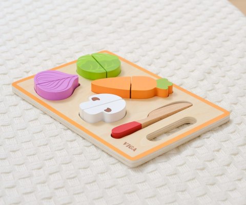 Viga Viga 44790 Zabawa w krojenie - kolorowe warzywa