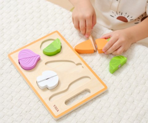 Viga Viga 44790 Zabawa w krojenie - kolorowe warzywa