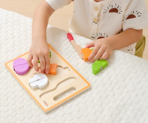 Viga Viga 44790 Zabawa w krojenie - kolorowe warzywa