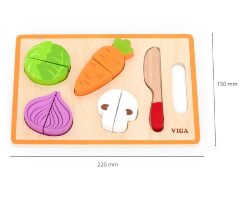 Viga Viga 44790 Zabawa w krojenie - kolorowe warzywa