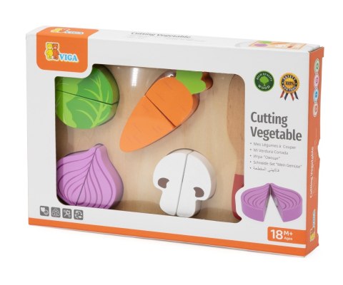 Viga Viga 44790 Zabawa w krojenie - kolorowe warzywa