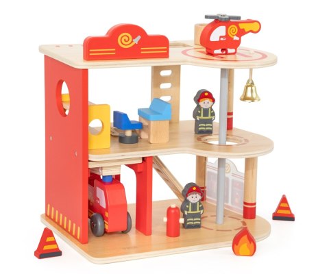 Viga Viga 44801 Drewniana remiza strażacka z akcesoriami