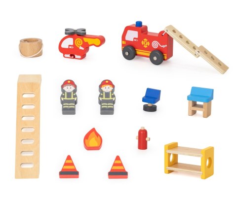 Viga Viga 44801 Drewniana remiza strażacka z akcesoriami