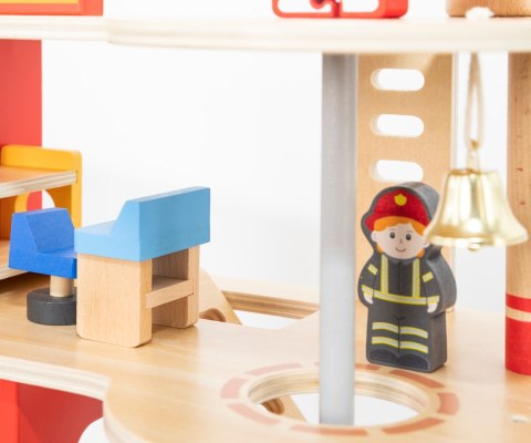 Viga Viga 44801 Drewniana remiza strażacka z akcesoriami