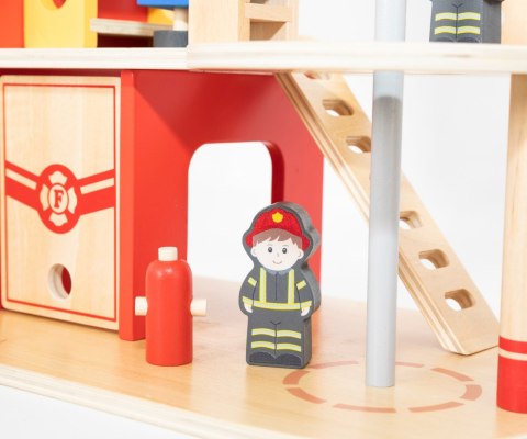 Viga Viga 44801 Drewniana remiza strażacka z akcesoriami