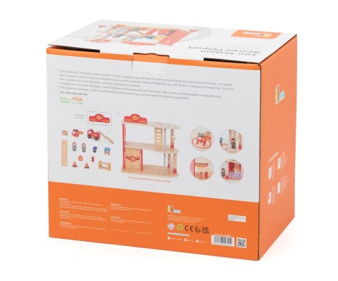 Viga Viga 44801 Drewniana remiza strażacka z akcesoriami
