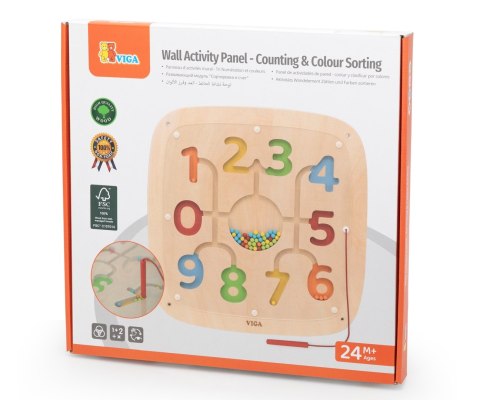 Viga Viga 44811FSC Tablica edukacyjna - magnetyczna zabawa z liczbami