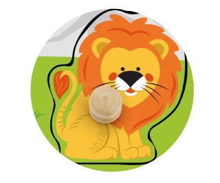 Viga Viga 50840 Drewniane puzzle z uchwytami - zwierzęta Afryki