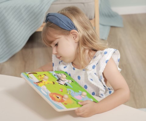Viga Viga 50840 Drewniane puzzle z uchwytami - zwierzęta Afryki