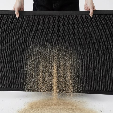 Wycieraczka do butów wejściowa pod drzwi 80x120 cm Samaria szara