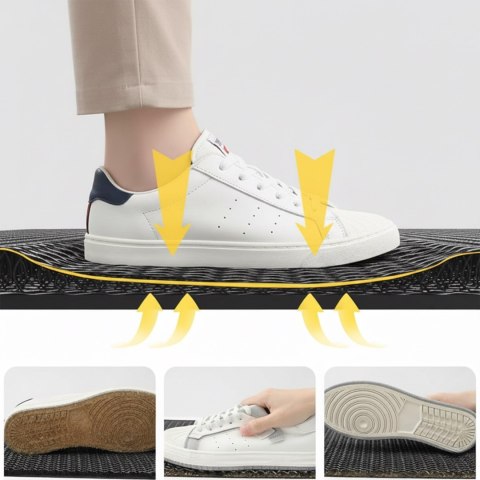 Wycieraczka pod drzwi AZARIA szara 60x90cm