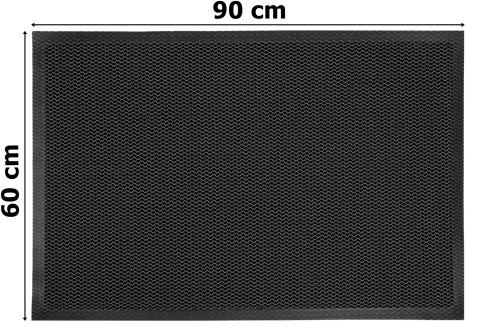 Wycieraczka pod drzwi AZARIA szara 60x90cm