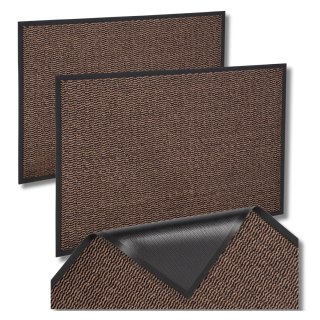 Wycieraczka wejściowa pod drzwi 40x60 cm NEILA brązowa zestaw 2 sztuk