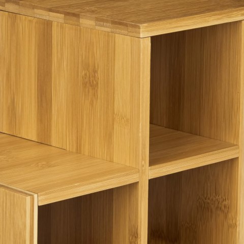 Bambusowy stojak na wino SOLARIS naturalny