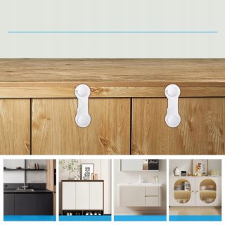 Blokady szafek i szuflad dla dzieci mocne zabezpieczenia 12 szt.