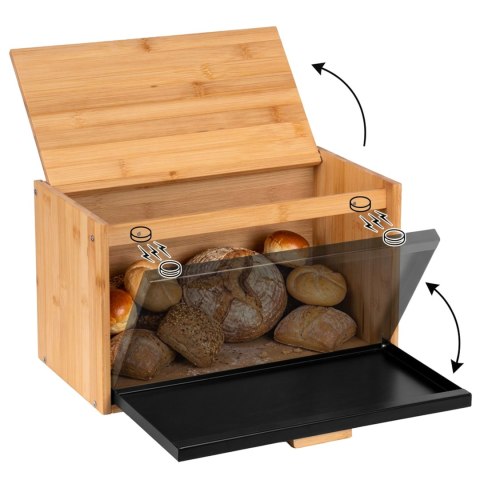 Chlebak pojemnik na pieczywo bambusowy CHARLES