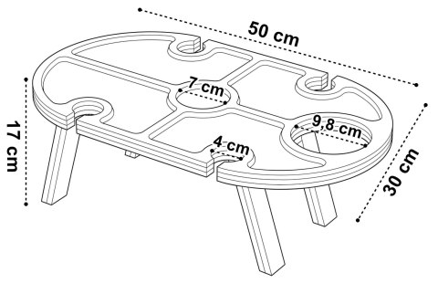 Deska do serwowania bambusowa DELIA