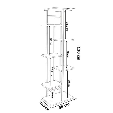 Kwietnik metalowy stojak na kwiaty BASTIAN craft