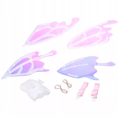 Świecące skrzydła motyla LED bajkowe skrzydełka dla małych wróżek