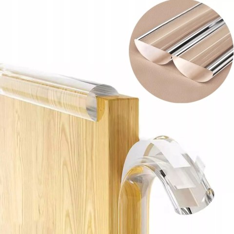 Taśma ochronna na krawędzie mebli - przezroczyste zabezpieczenie 3 m