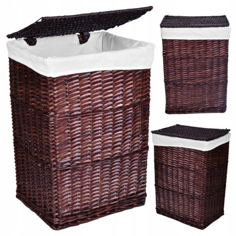 Zestaw koszy wiklinowych brązowych 72L I 114L