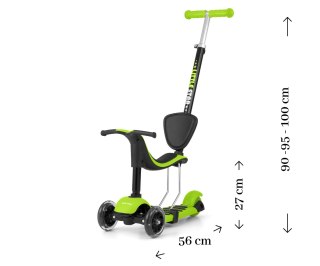 Milly Mally Scooter Little Star Green