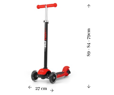 Milly Mally Scooter Little Star Red