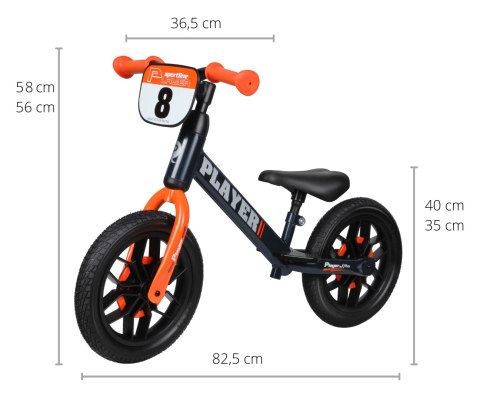 Qplay Qplay Rowerek Biegowy Player Orange