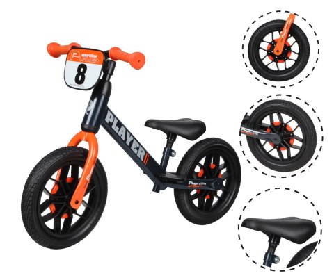 Qplay Qplay Rowerek Biegowy Player Orange