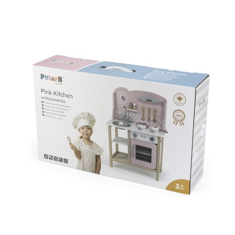 Viga Viga 44046 PolarB Kuchnia z akcesoriami silver-pink