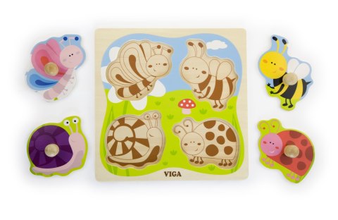 Viga Viga 50131 Puzzle na podkładce - owady