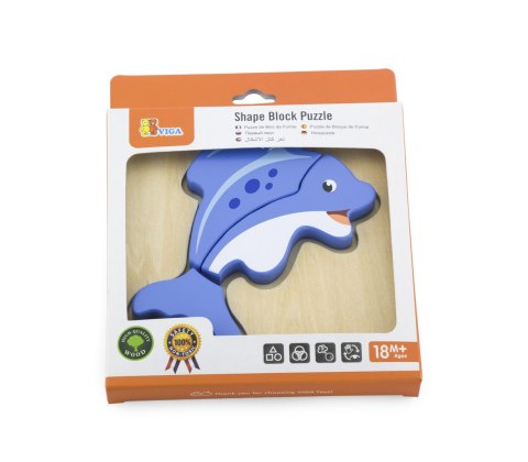 Viga Viga 59934 Pierwsze puzzle maluszka - rybka
